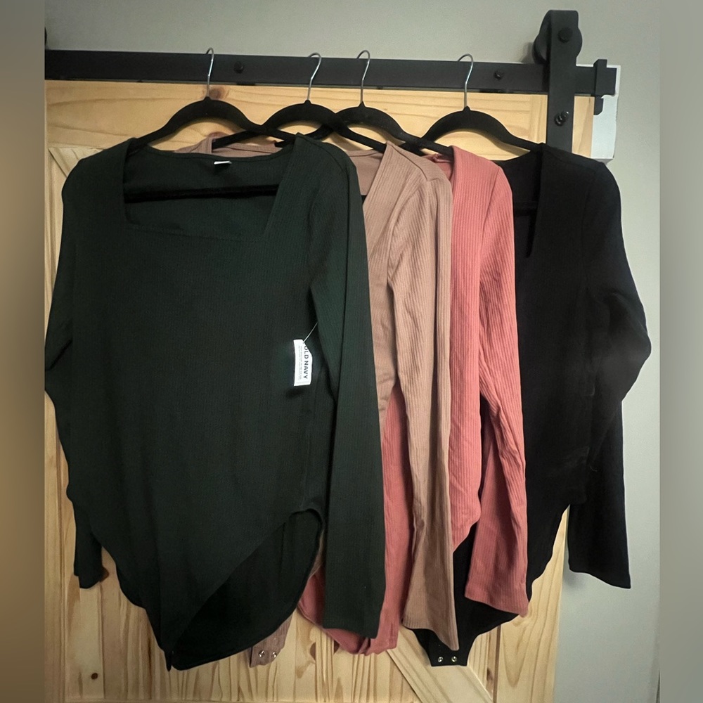 Set of 4 XL TALL Old Navy Ribbed Bodysuits